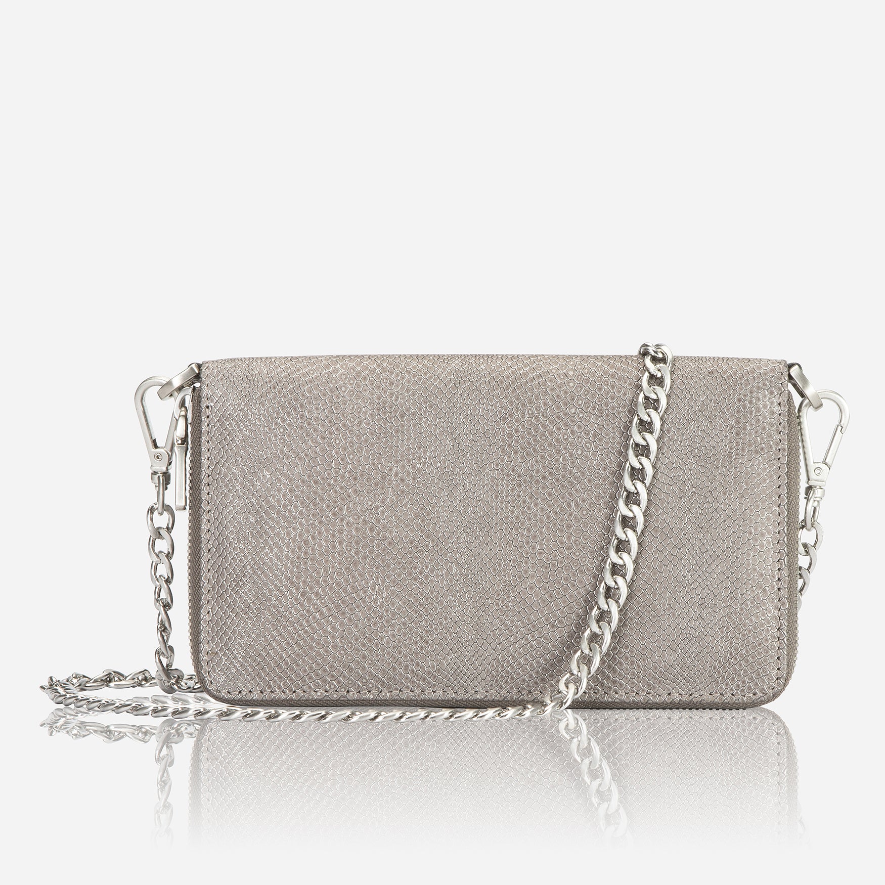 Seville Chain Purse, Grey