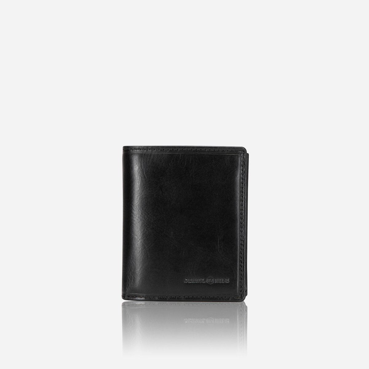 OXFORD black men's leather wallet by Jekyll & Hide - close-up detail