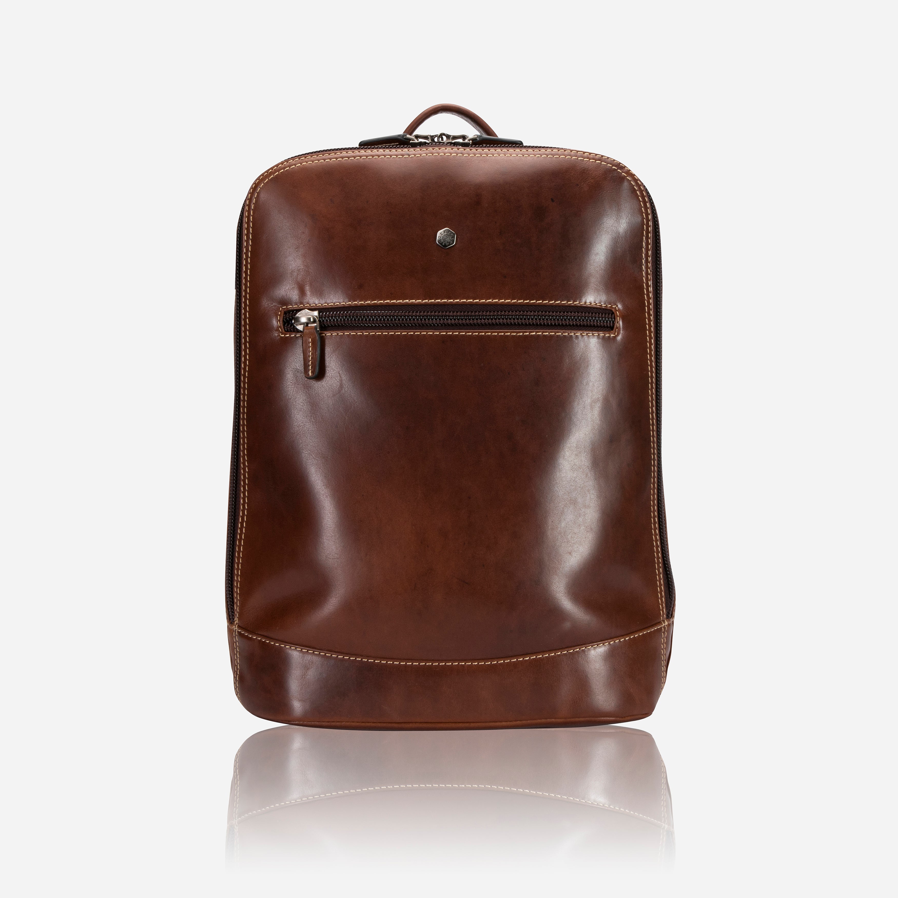 Oxford Double Compartment 15" Laptop Backpack, Espresso