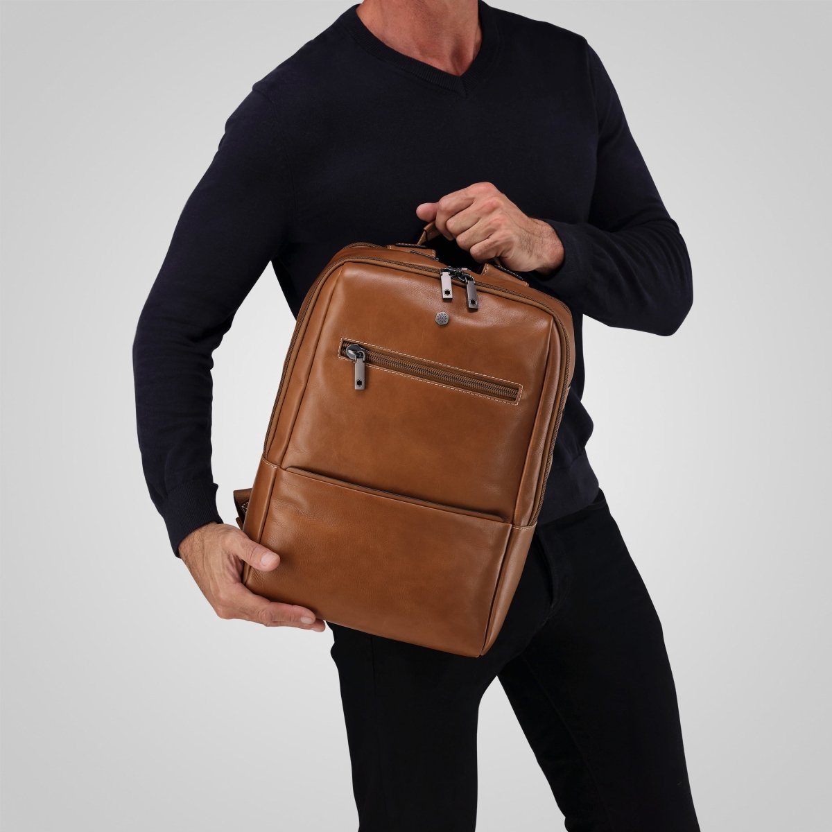 Full-grain leather backpack by Jekyll & Hide - product image 10