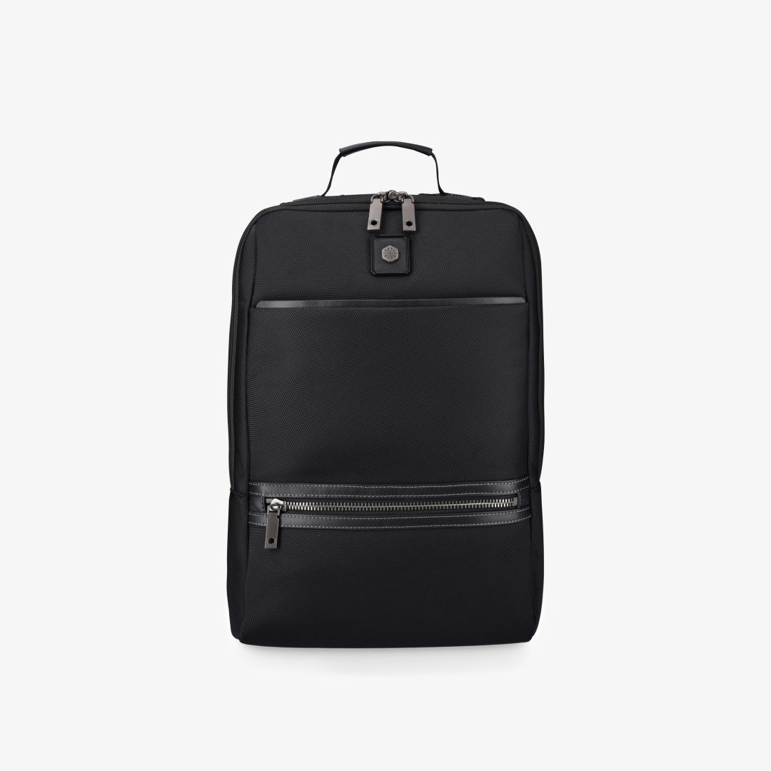 17" Nylon Laptop Backpack, Black