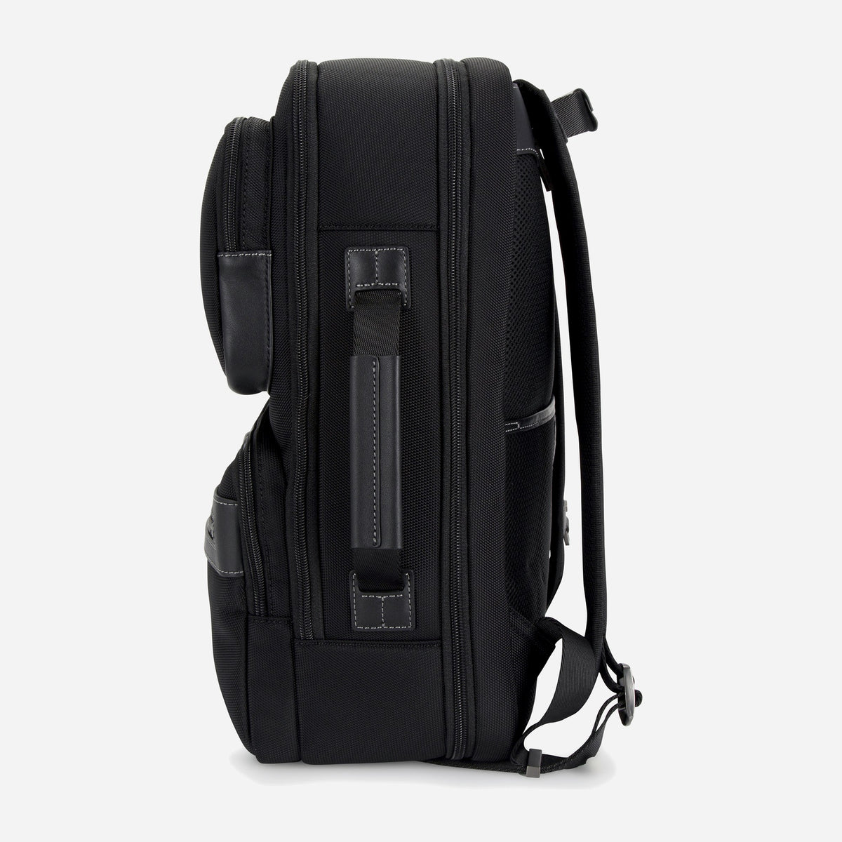 Side of the Tokyo Large Backpack showing the side carry handle