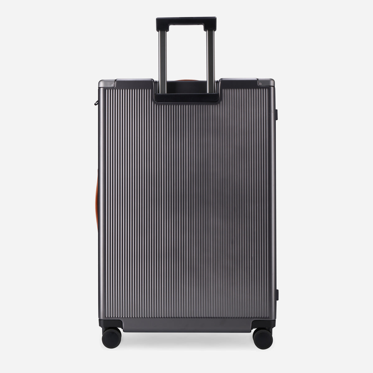 Back of the Colt Large Check-In suitcase with trolley handle and tan side handle