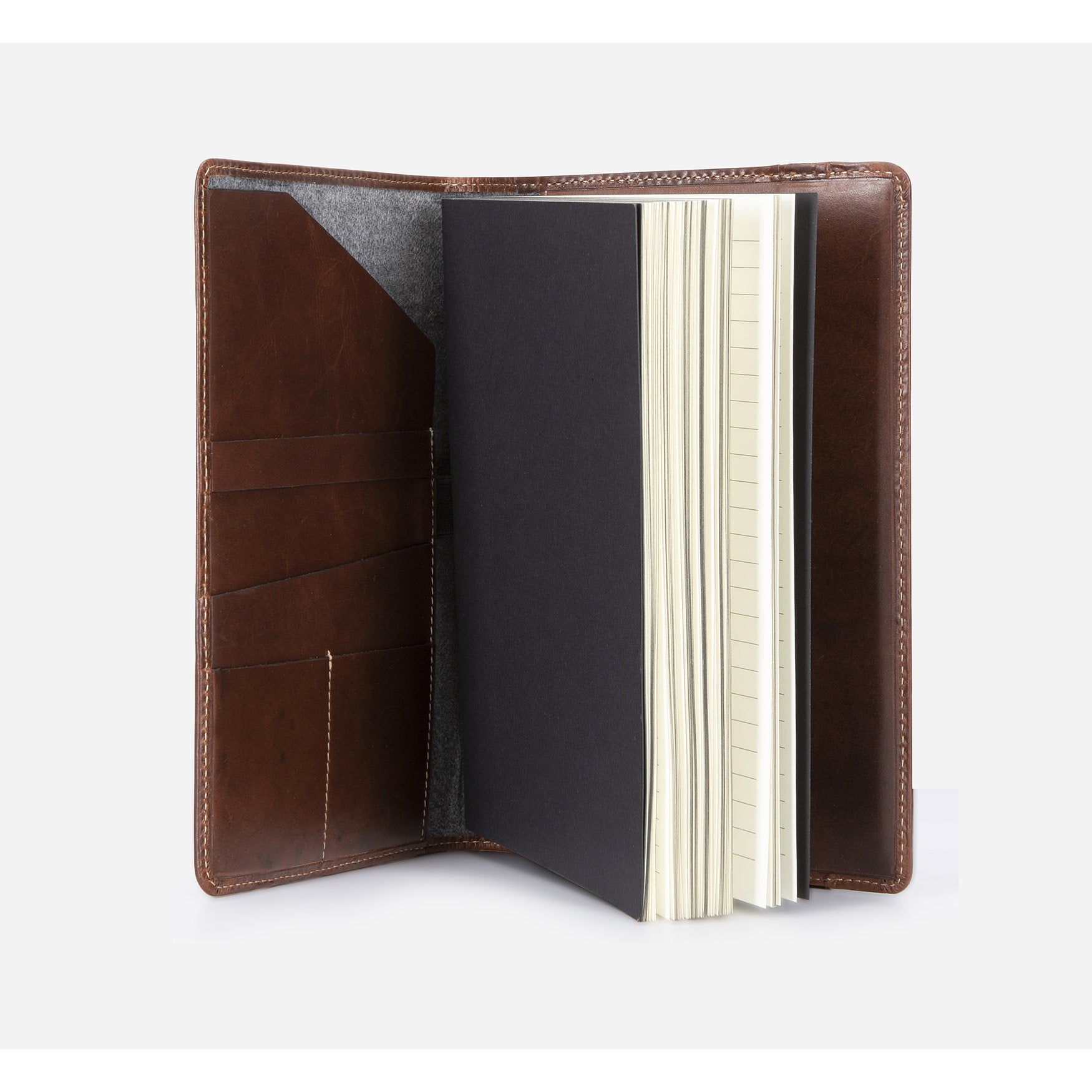 Leather A5 Notebook Cover, Espresso