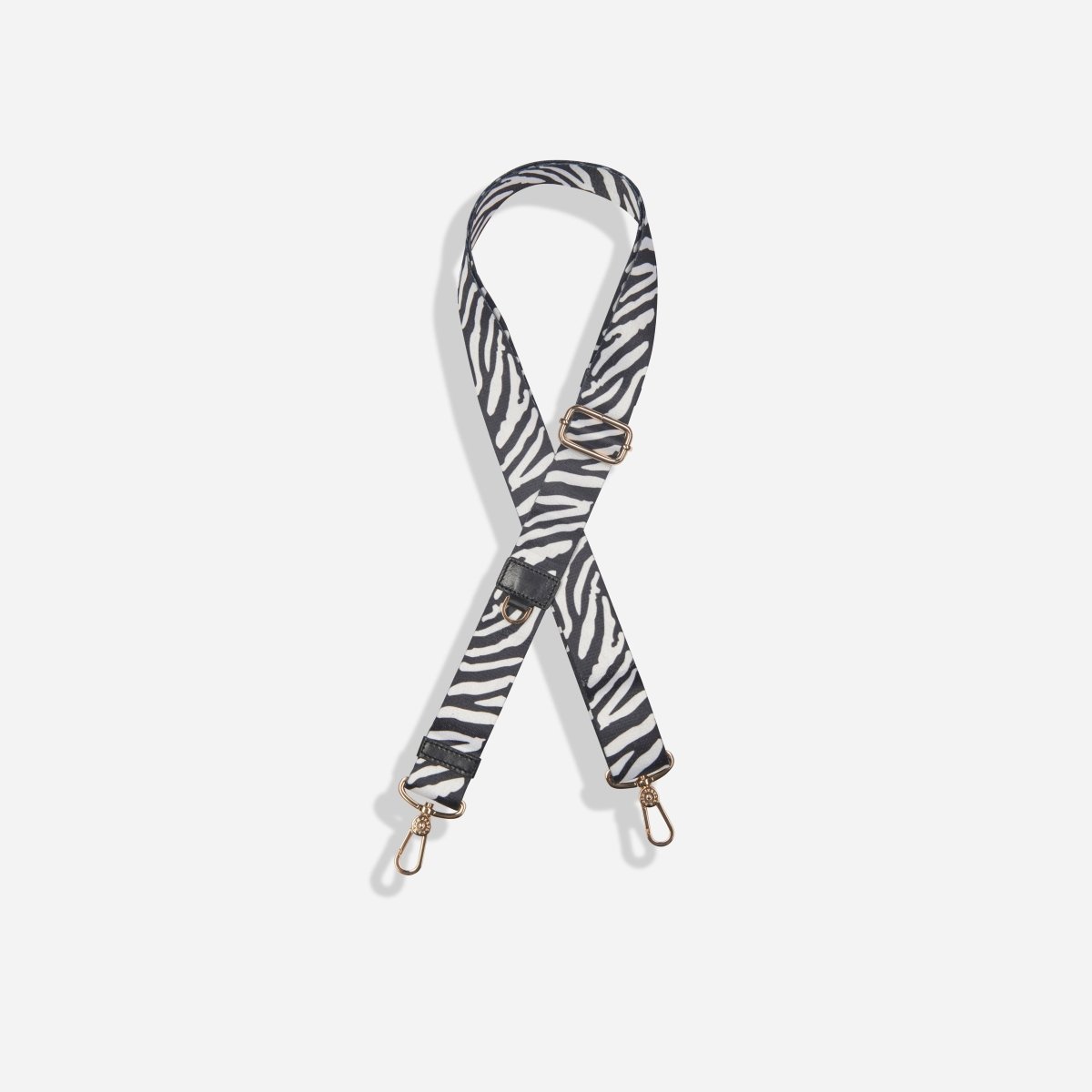 Zebra Gold blue leather shoulder strap by Jekyll & Hide