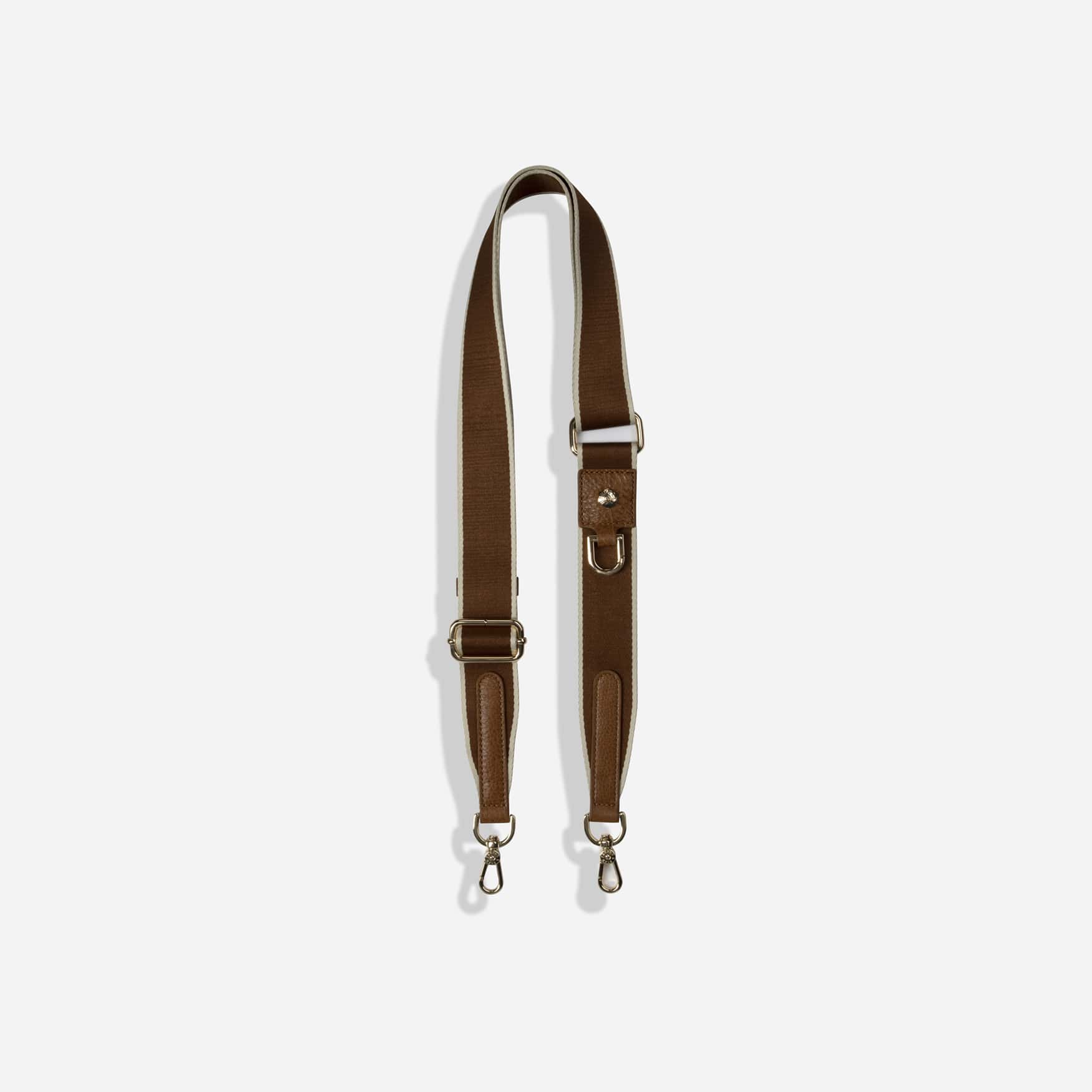 Geneva Shoulder Strap, Tan Stone (Light Gold Fitting)