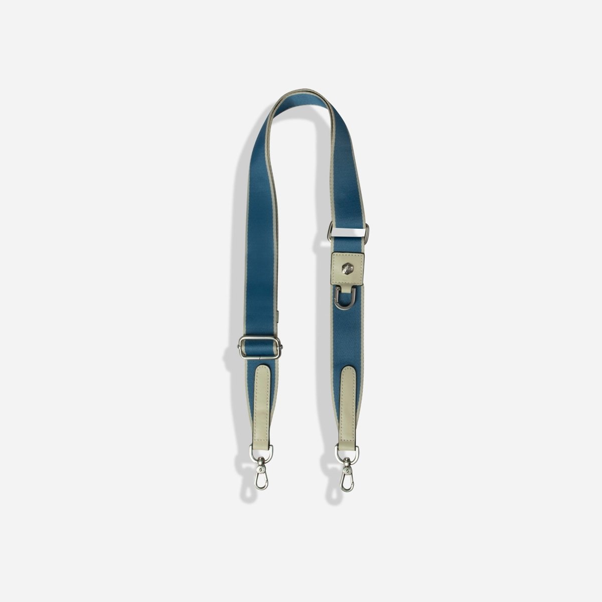 Geneva Shoulder Strap, Blue Stone (Silver Fitting)