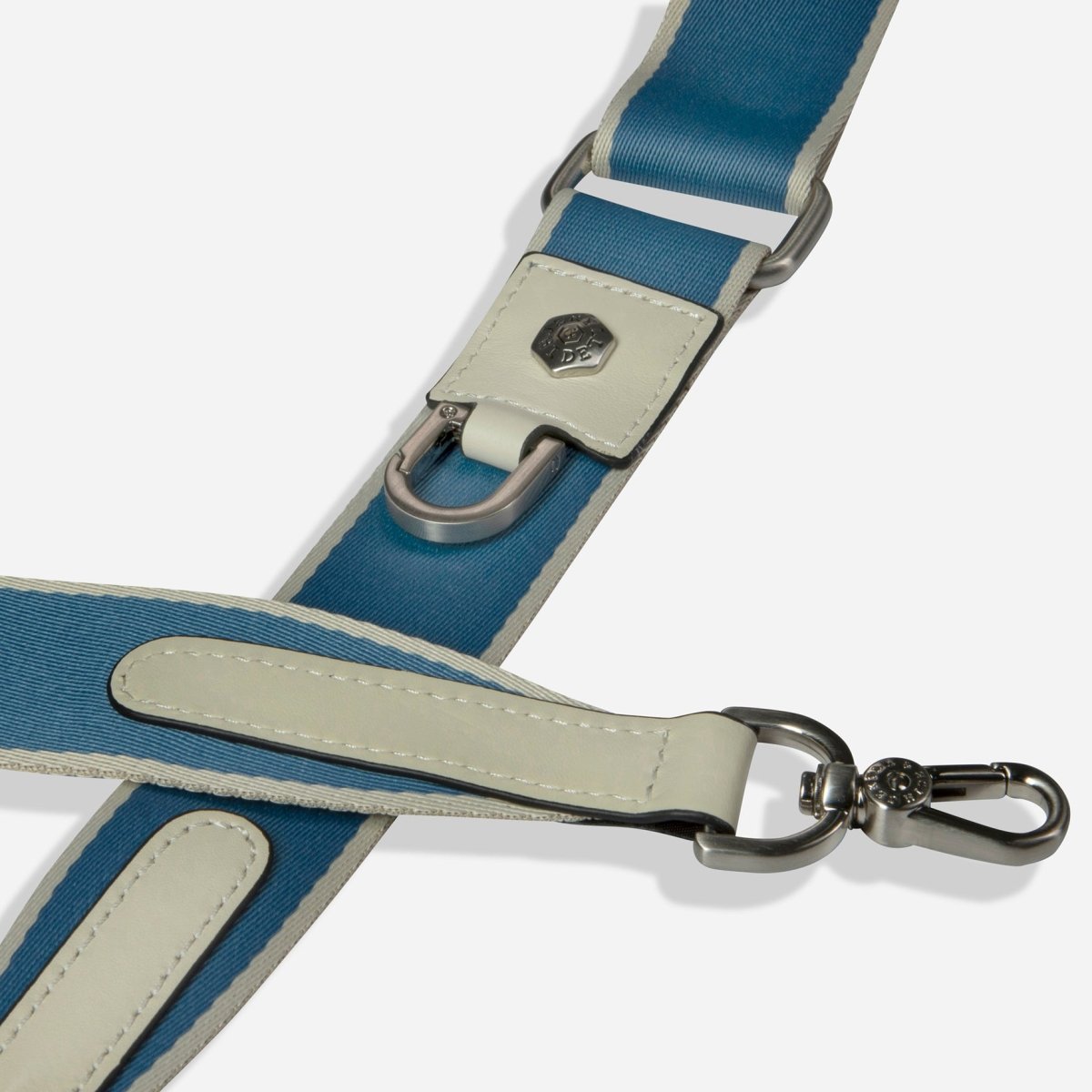 Geneva Shoulder Strap, Blue Stone (Silver Fitting)