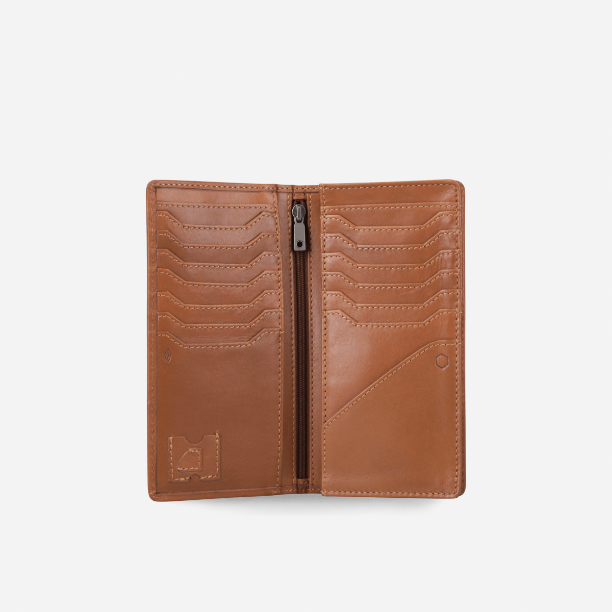 OXFORD black leather wallet by Jekyll & Hide - back view