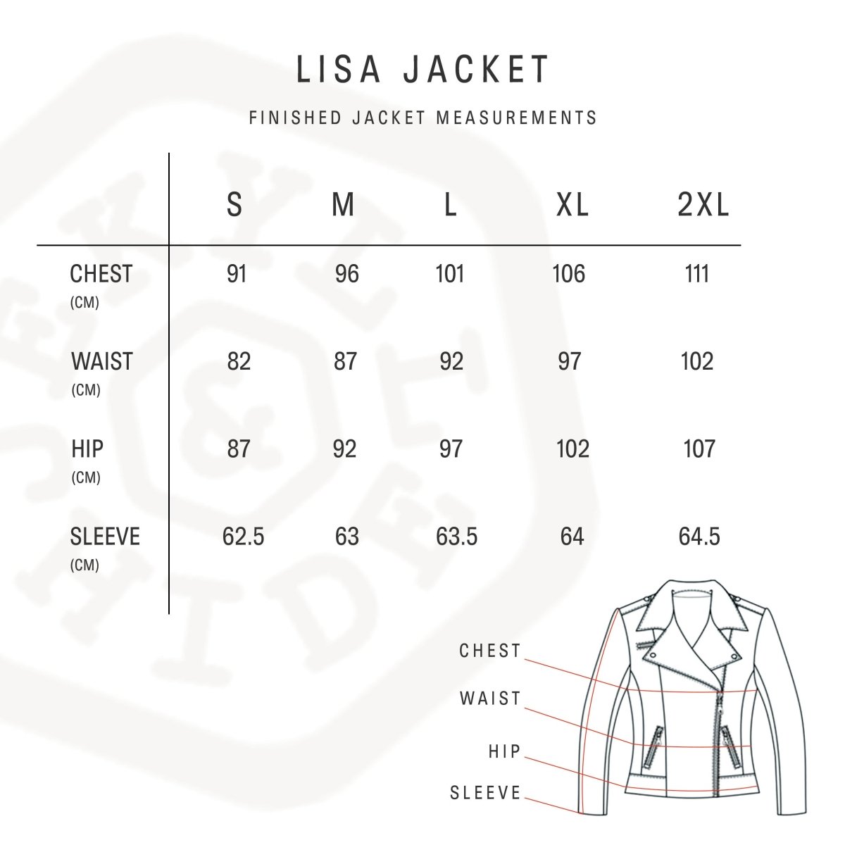 Lisa black women's leather jacket by Jekyll & Hide - hardware detail