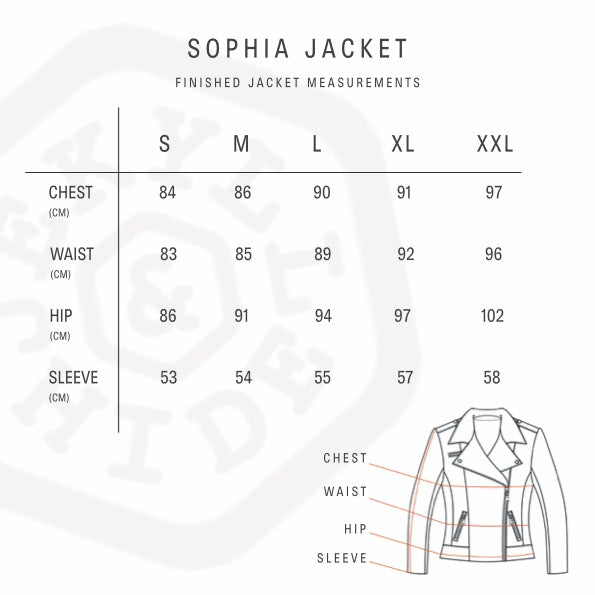 Sophia Biker Jacket, Black
