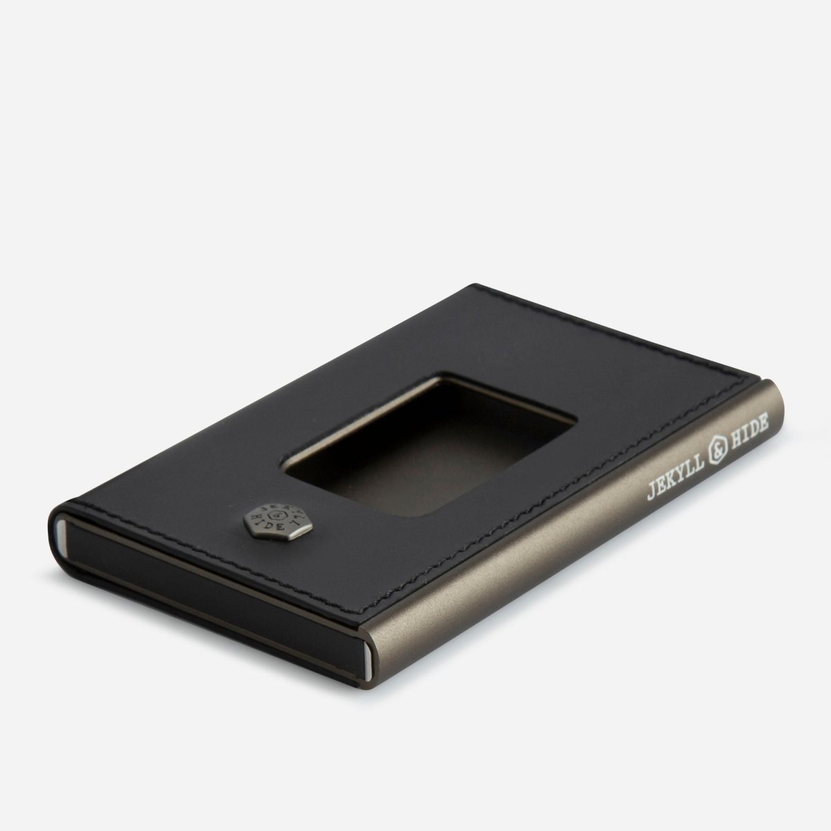 Thermo leather card holder by Jekyll & Hide - side view