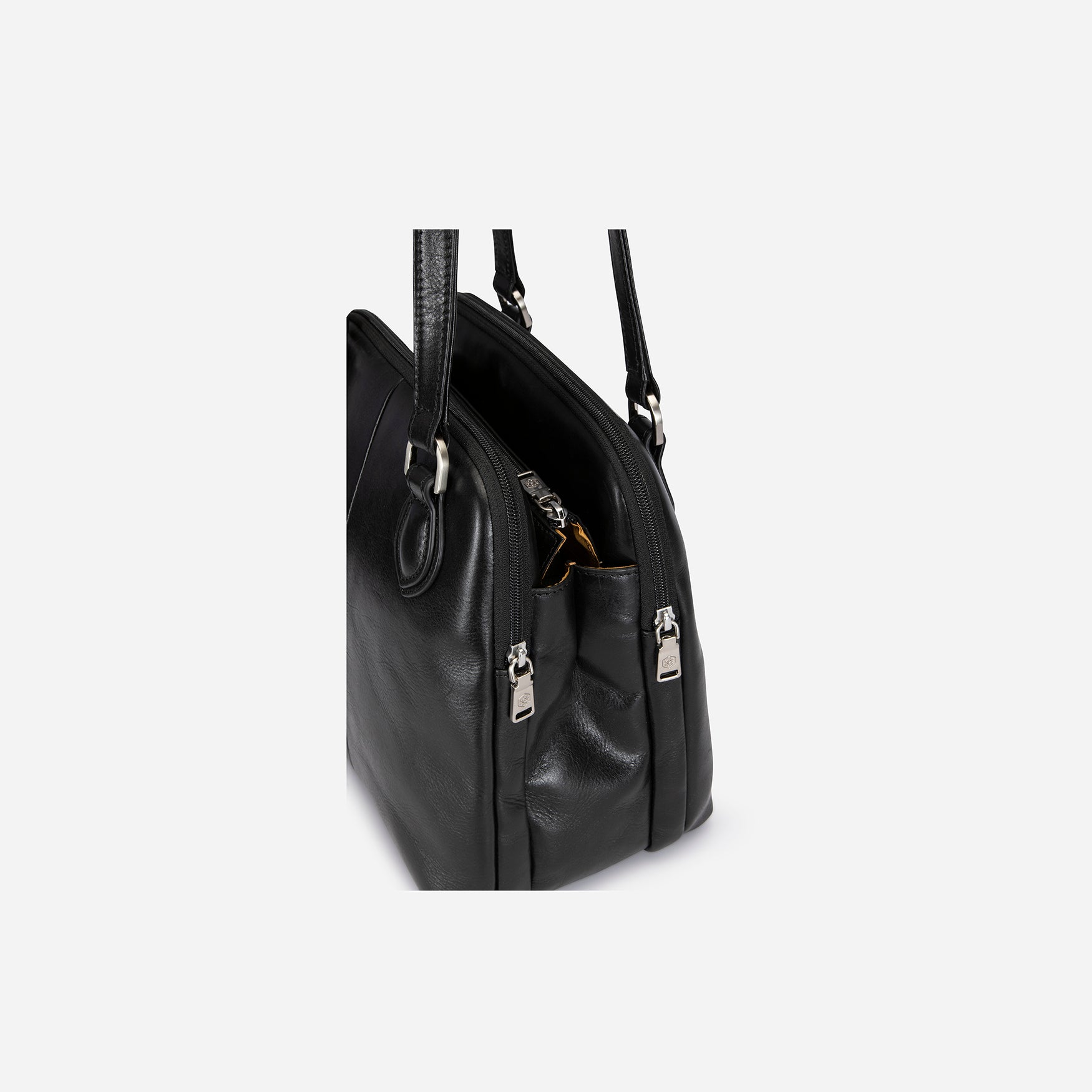 Oxford Compact Ladies Handbag, Black