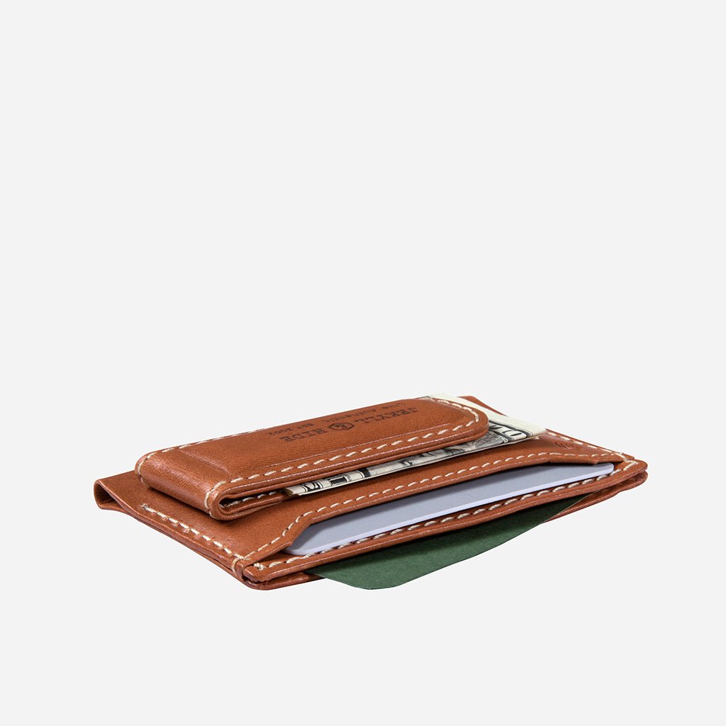 Money Clip Card Holder, Tan - Jekyll and Hide SA