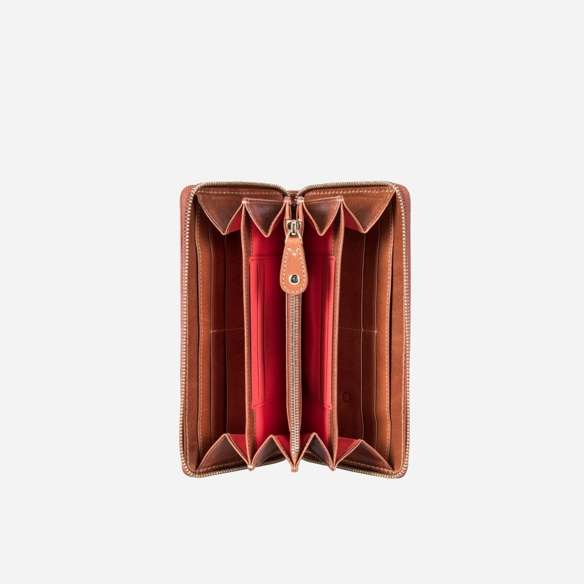 Large Classic Zip Around Purse, Tan - Jekyll and Hide SA