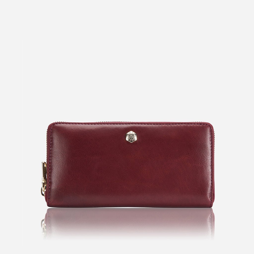 Large Classic Zip Around Purse, Red - Jekyll and Hide SA