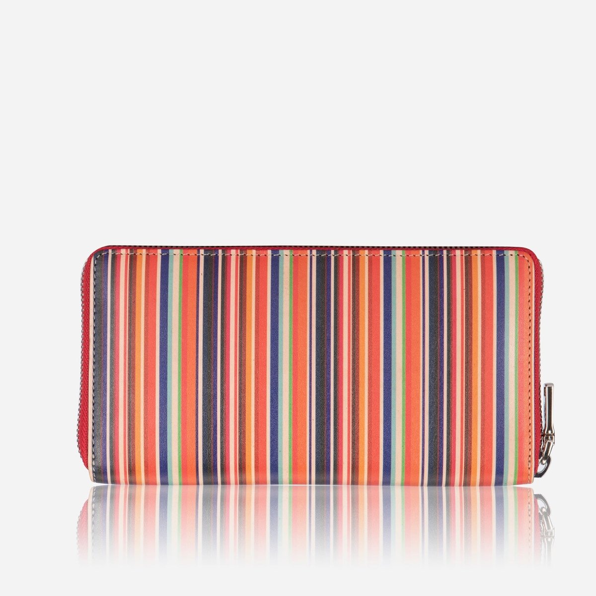 Large Multi-Compartment Leather Purse