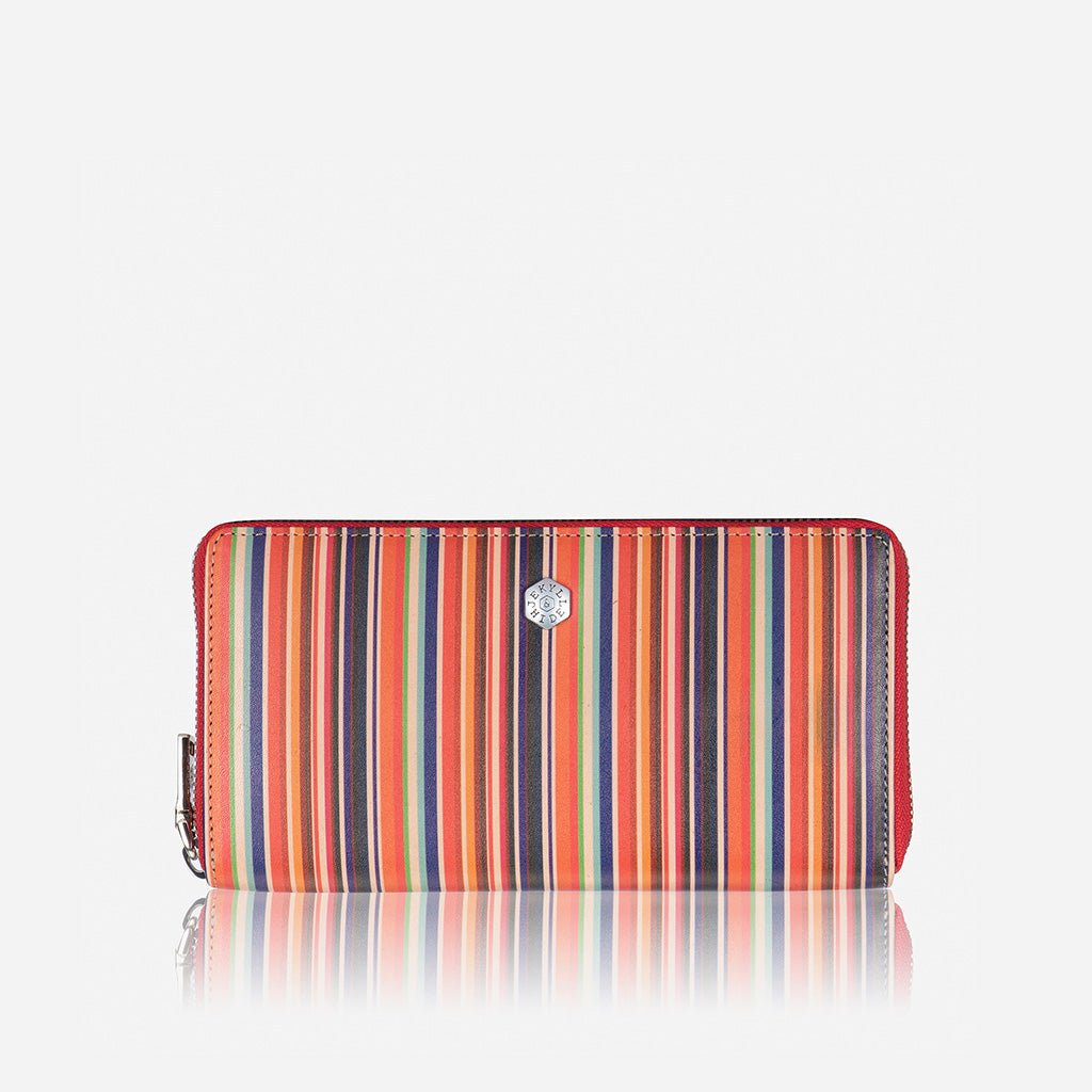 Large Multi-Compartment Leather Purse