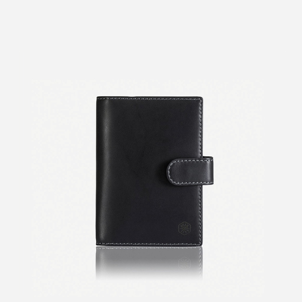 Leather RFID Passport Cover, Black - Jekyll and Hide SA