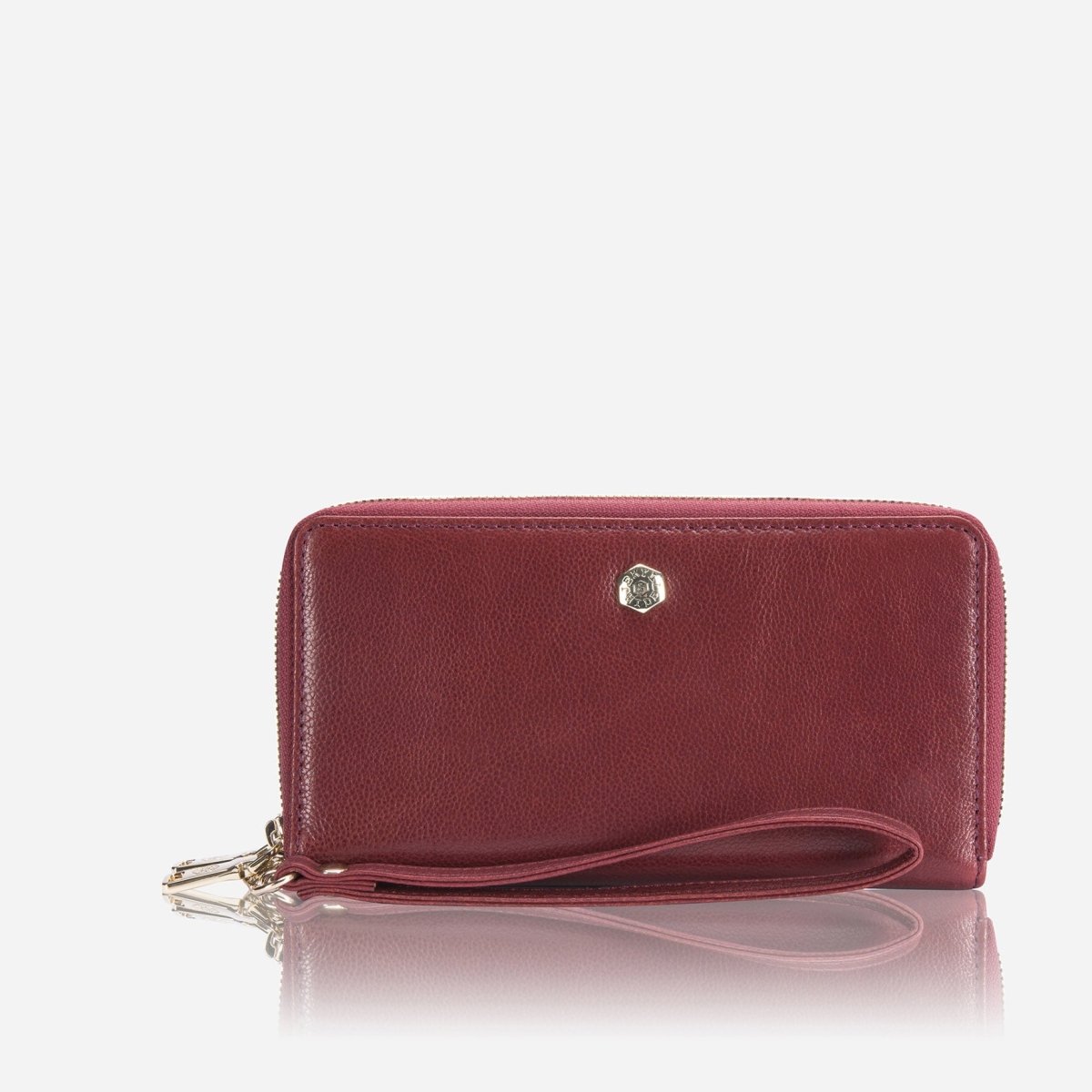 Double Zip Wristlet Purse, Red - Jekyll and Hide SA