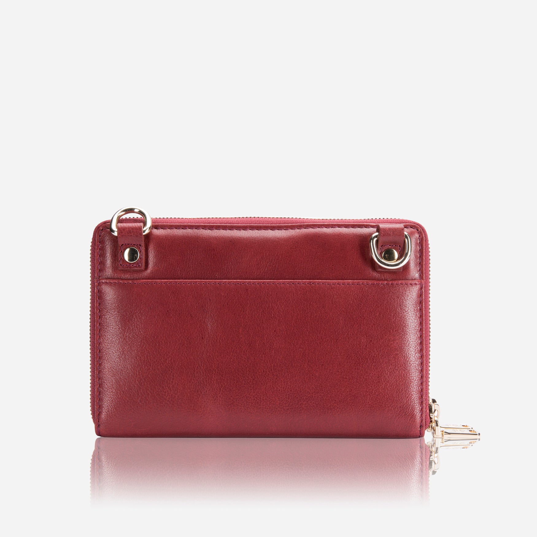 Ladies Purse with Detachable Strap, Red - Jekyll and Hide SA