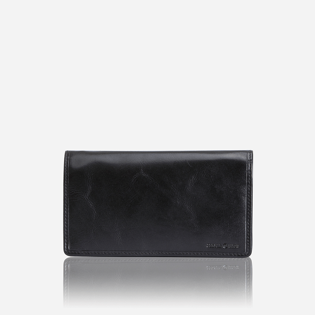 Large Leather Purse, Black - Jekyll and Hide SA