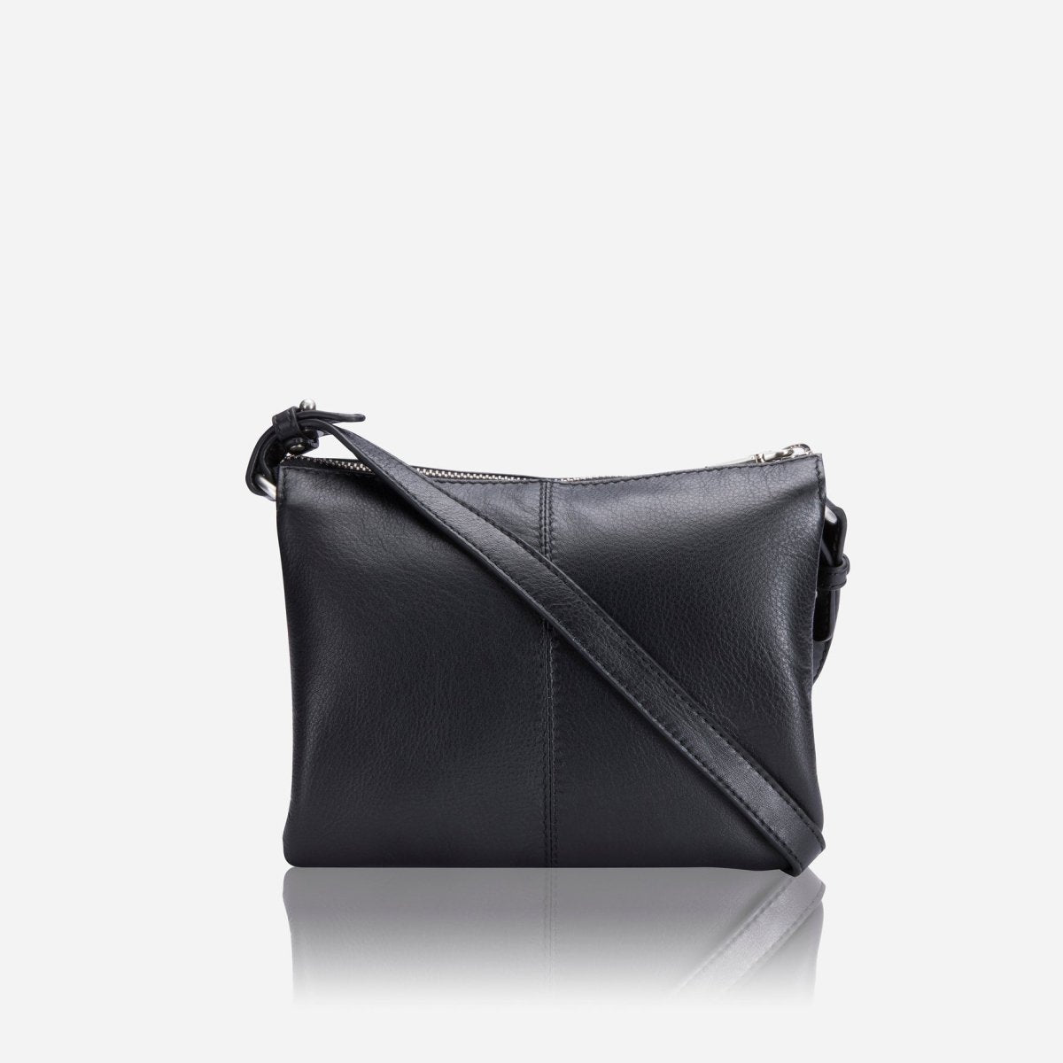 Slim Ladies Leather Crossbody, Black - Jekyll and Hide SA