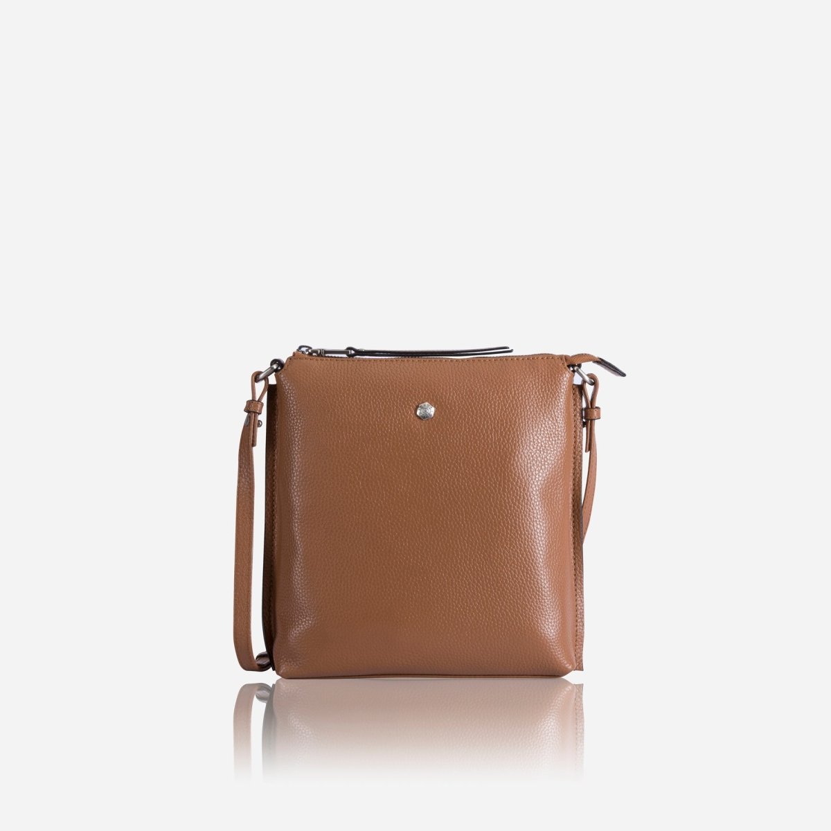 Ladies Essentials Crossbody Bag, Tan - Jekyll and Hide SA