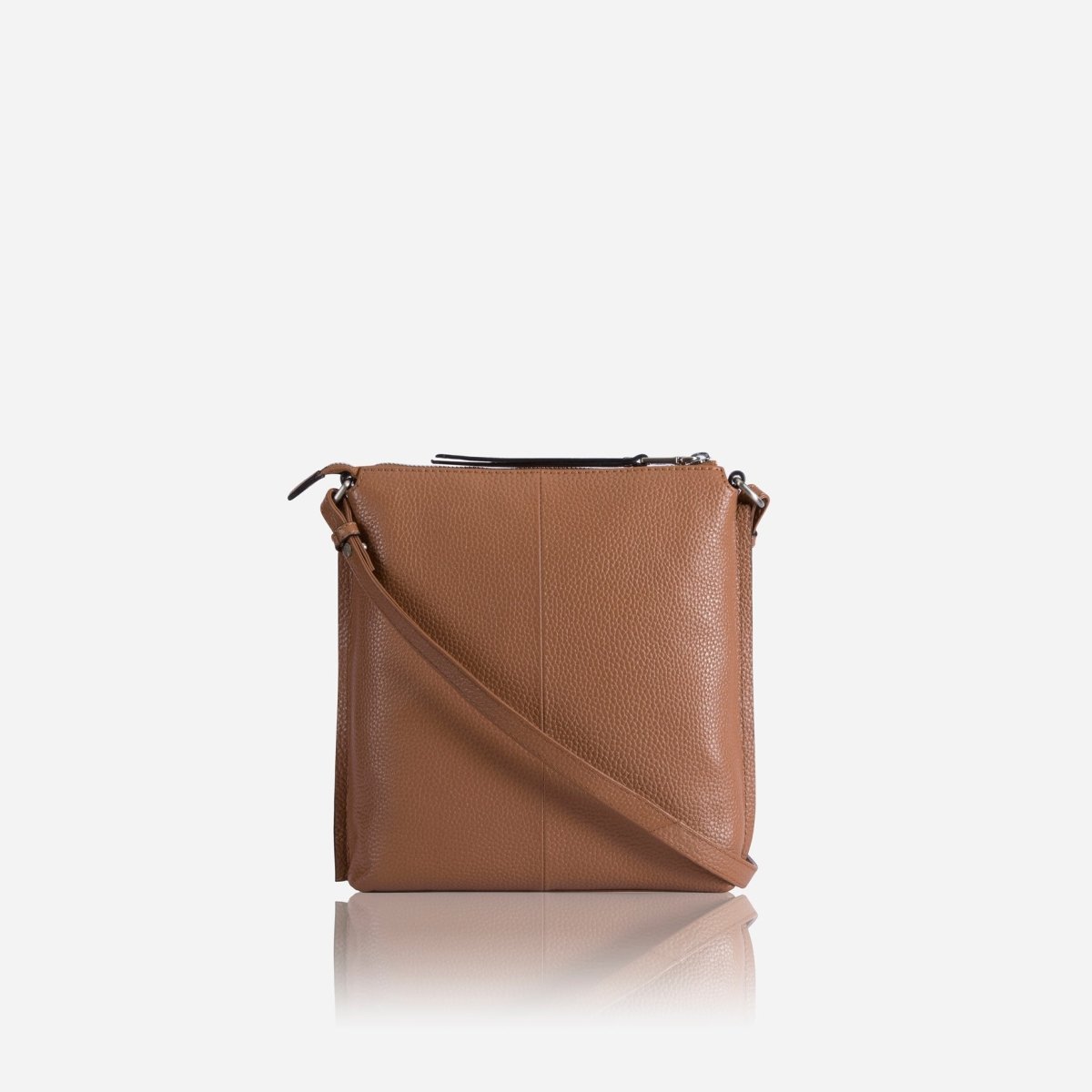 Ladies Essentials Crossbody Bag, Tan - Jekyll and Hide SA
