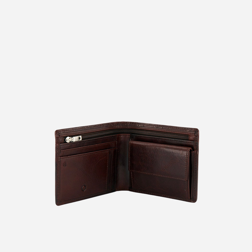 Medium Billfold Wallet With Coin, Coffee - Jekyll and Hide SA