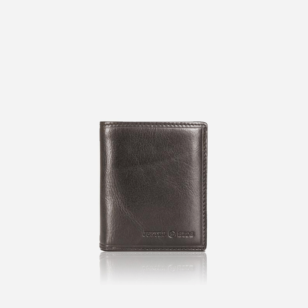 Flip Over Leather Wallet, Black - Jekyll and Hide SA