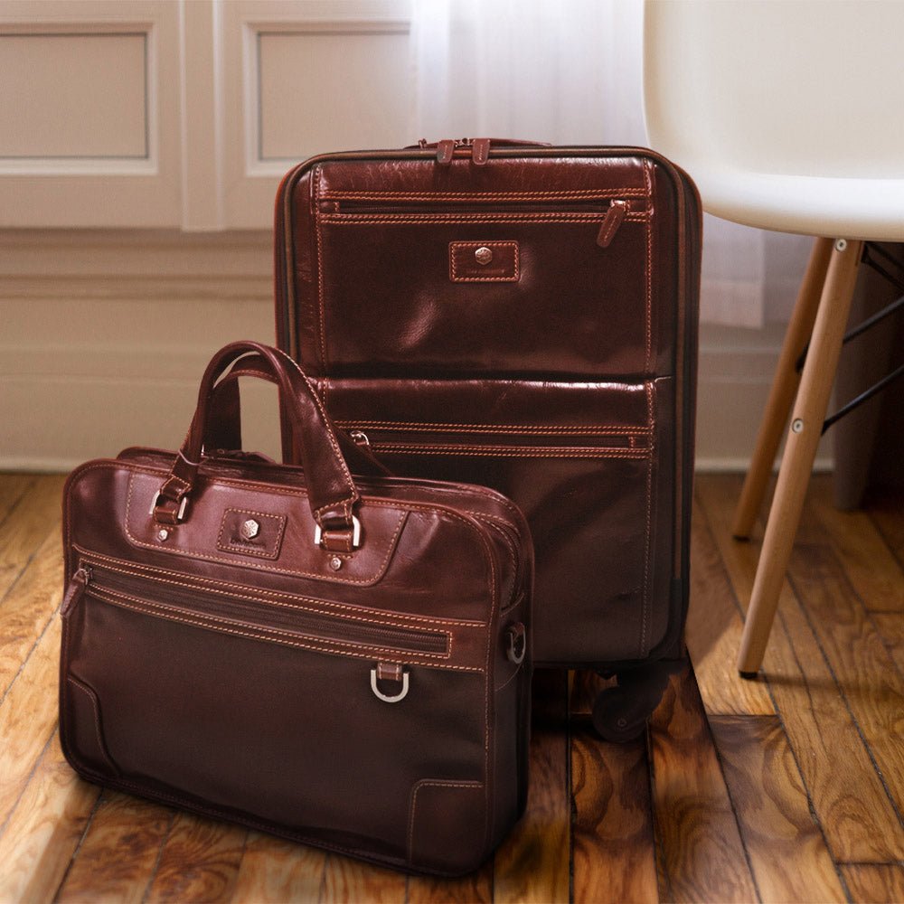 4 Wheel Cabin Trolley 50cm, Tobacco - Jekyll and Hide SA