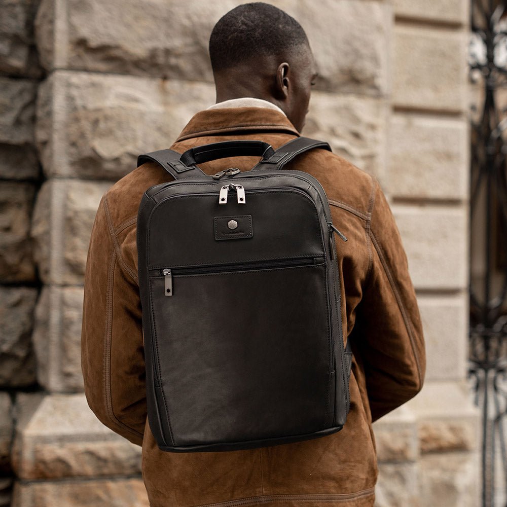 Overnight Business Backpack 45cm, Black - Jekyll and Hide SA